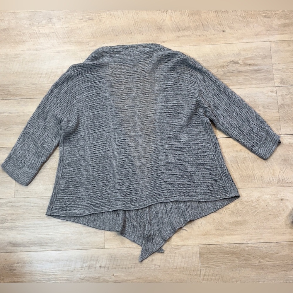 Eileen Fisher Women’s Linen/Silk Open Knit Open Front Cardigan Sweater Size XL - Picture 6 of 6